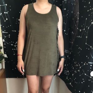Suede dress